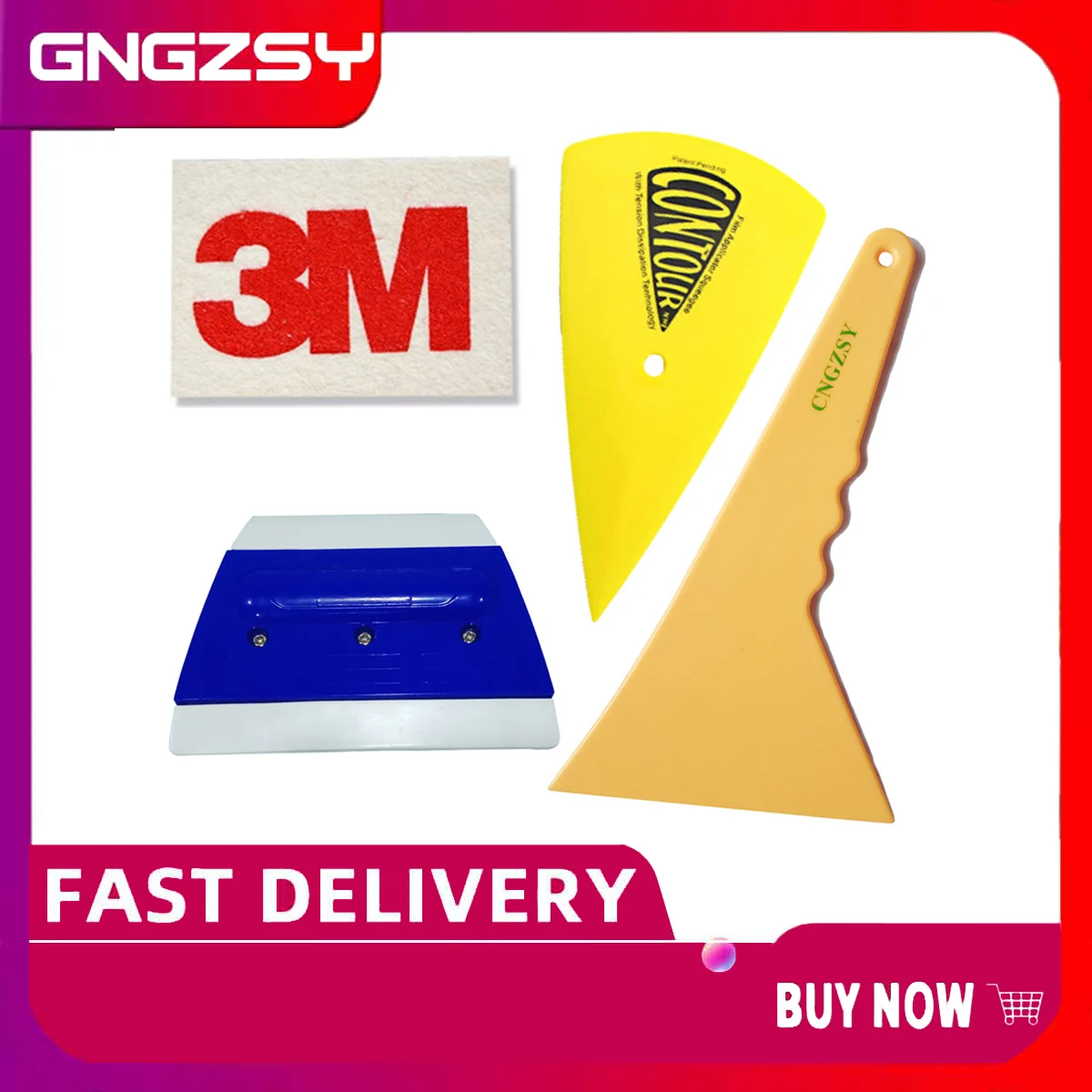 

CNGZSY набор инструментов для виниловой пленки 3M шерстяной скребок трапециевидный скребок с двойными краями треугольные ручные инструменты Ч...