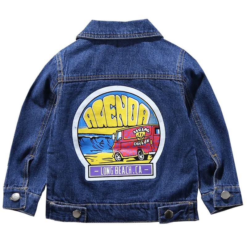 

Boys Denim Jacket 2019 Spring Autumn Jackets Tops For Boys Coat Kids Outerwear Coats Baby Clothes Children Fashion Jacket 2-7Yrs