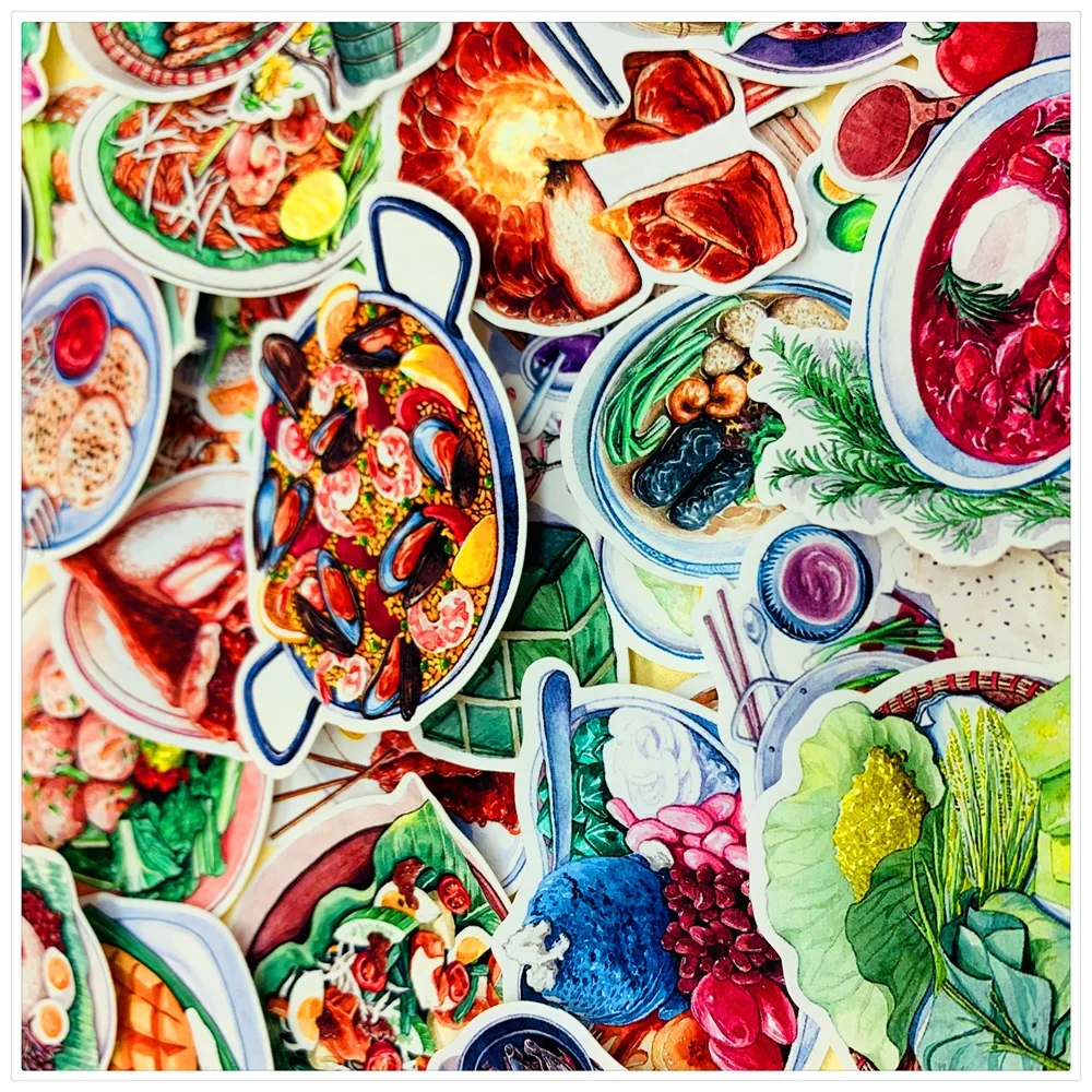 31 шт./компл. модные Стикеры для вкусной еды в Юго Восточной Азии DIY альбом