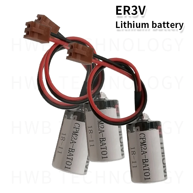5 шт. 100% оригинальный новый батареи ER3V JZSP-BA01 для OMRON CPM2A-BAT01 3 6 V 1A PLC Батарея с вилкой