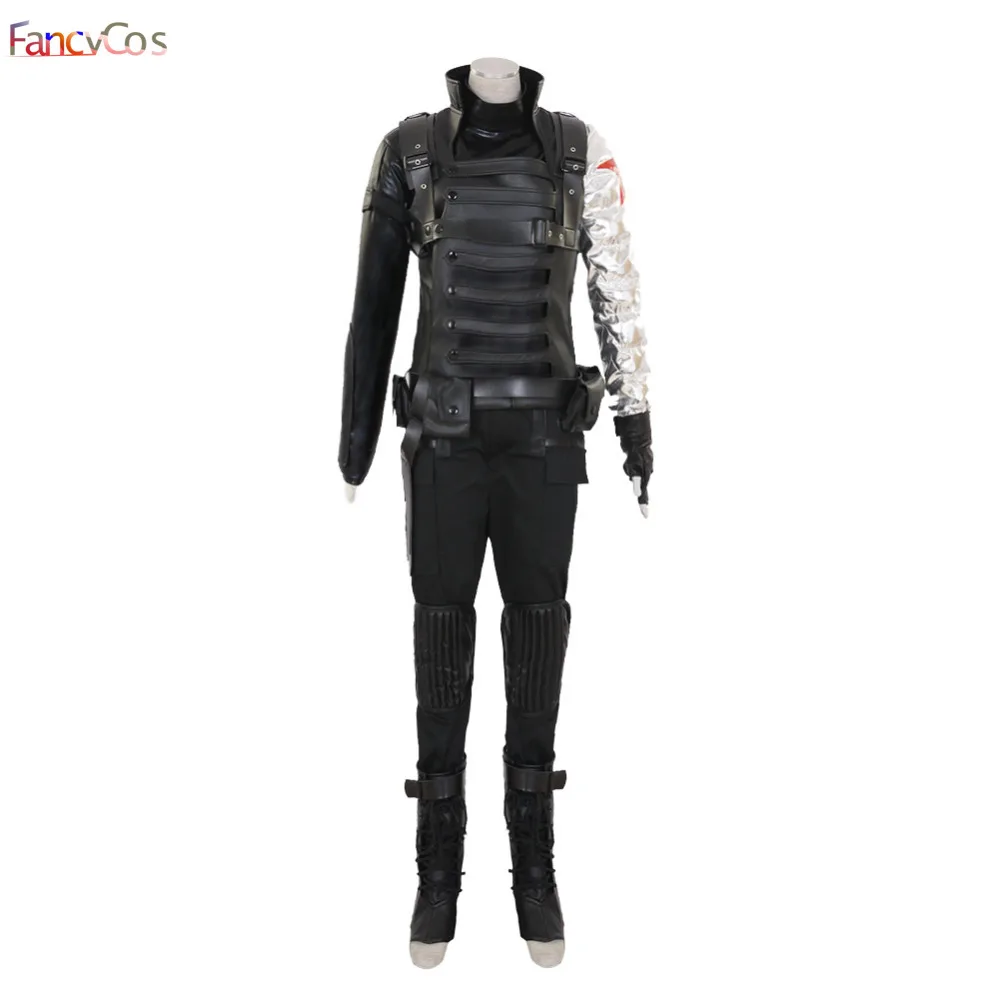 Костюм супергероя на Хэллоуин Капитан Америка зимний костюм солдата из фильма