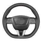 Мягкая черная искусственная кожа брикет для Seat Leon Altea Leon Cupra 2008-2012 Толедо 2012-2014 Alhambra 2010