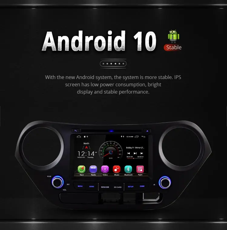 LJDA Android 10 автомобильный dvd-плеер для hyundai I10 I-10 2013+ Автомагнитола головное устройство gps Навигация стерео Мультимедиа wifi автоаудио sd
