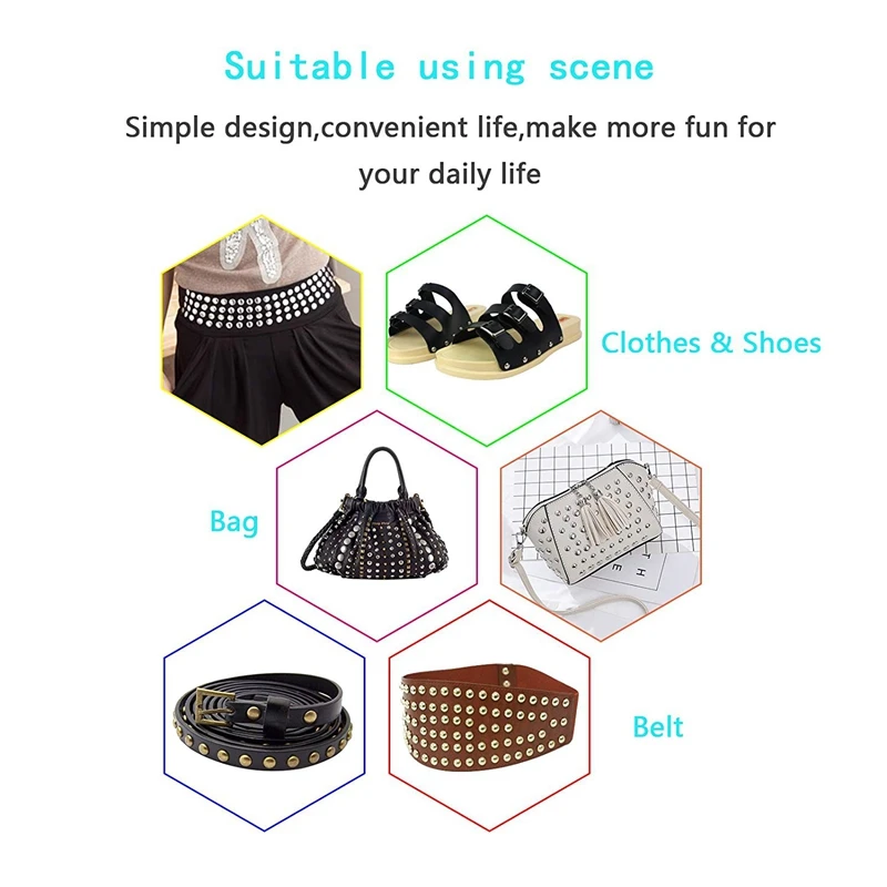 

300 Sets 3 Sizes Leather Rivets Double Cap Rivet Buttons Press Studs with Pliers and 3 Pieces Fixing Set Tools for Rivets Replac