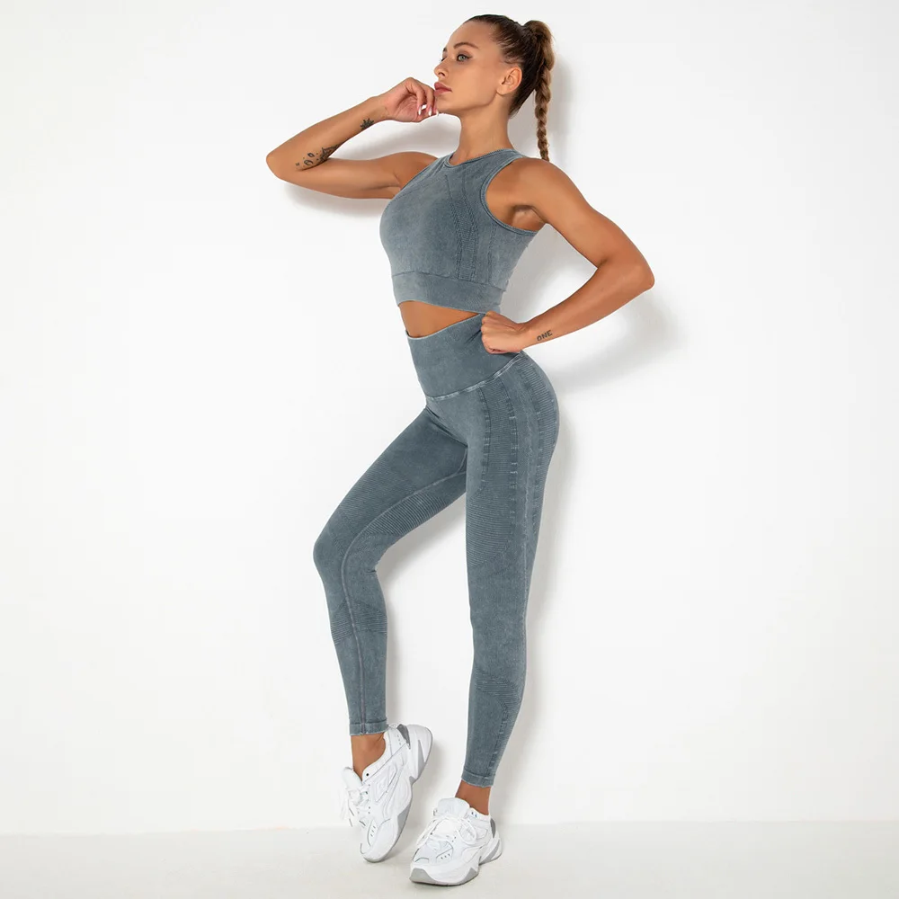 2 Piece Sport Suit High Waist Yoga Set Workout Clothes For Women Sports Set Sports Bra+Leggings Women Gym Set Women's Tracksuit