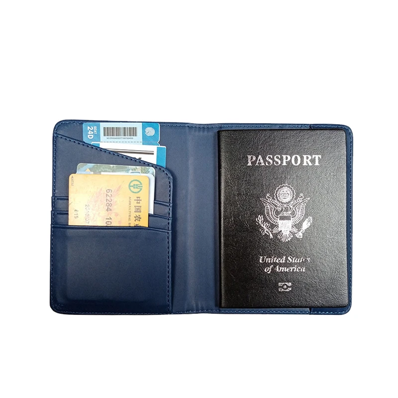 

Multiple Card Slots Passport Covers Personalized Bank Cards Leather Case Travel Necessary Documents Wallet Accessories Supplies