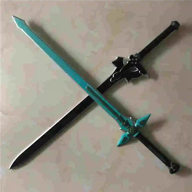 80 см меч онлайн САО 1: 1 Асуна оружие Kirigaya Kazuto Elucidator/Темный репульсер меч для костюмированного представления PU пены детская игрушка - Цвет: One Set