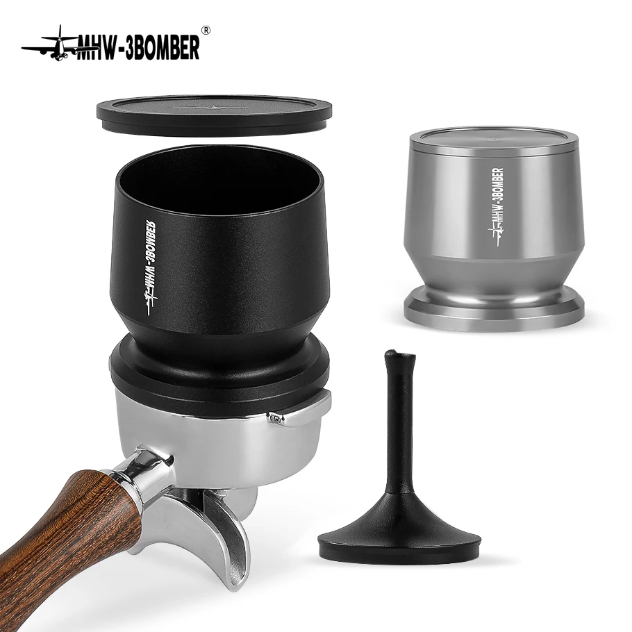 

58MM Aluminum Alloy Dosing Ring Brewing Bowls Coffee Sniffing Mug Powder Feeder Tank Coffee Tamper Espresso Tool Cafe Accessory