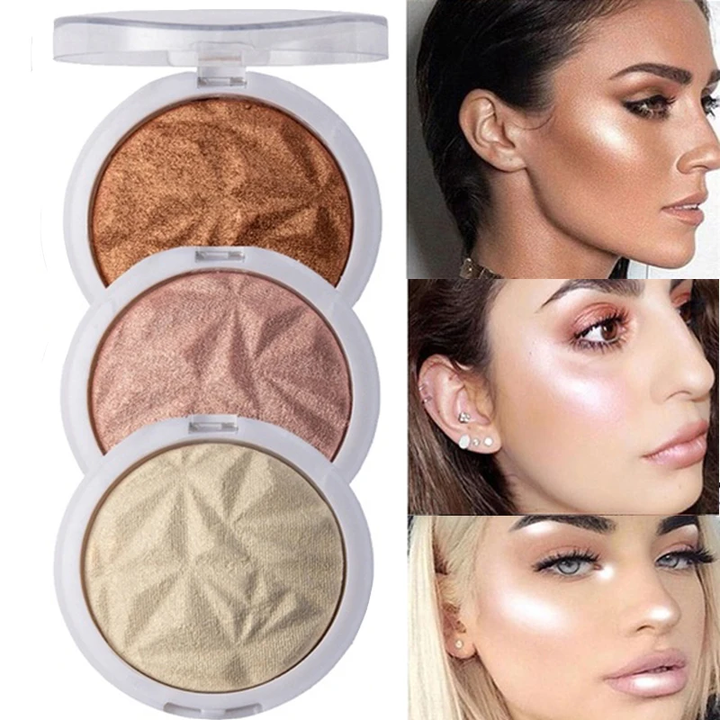 Блестящий хайлайтер светящийся контур пудра тени для век косметика пигмент