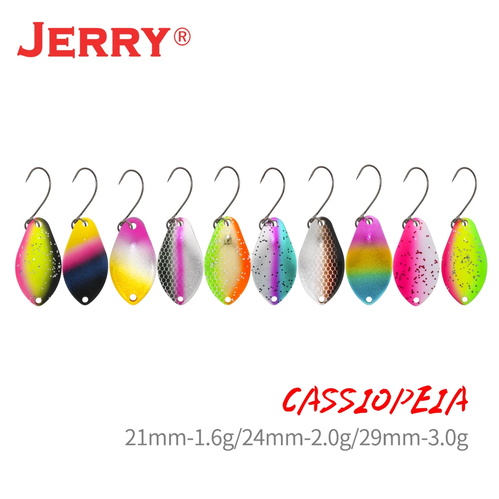 

Jerry Cassiopeia 1.6g Trout Spoon Fishing Lure Saltwater Artificial Bait With Sharp Hooks 2g 3g Bass Spoon Pecsa Tackle