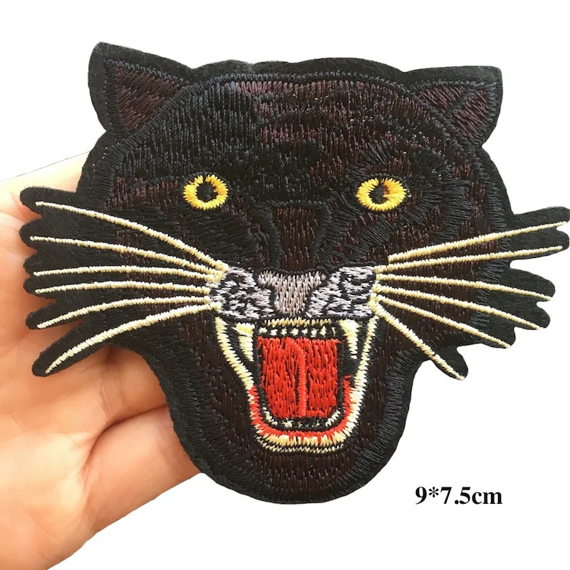 1 шт. оптовая продажа модные крутые Аппликации с вышивкой в виде кошки нашивки для