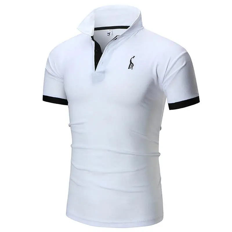 

Man Polo brand men casual deer embroidery Polo men short sleeve high quantity Polo men