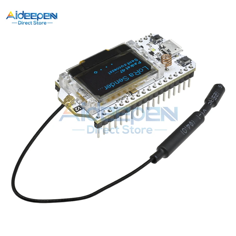 868 МГц/915 МГц SX1276 0,96 дюйма синий OLED ESP32 LoRa Bluetooth Wifi макетная плата IOT модуль развития с антенной