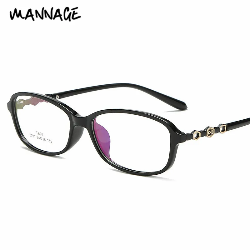 Модная оправа для очков TR90 может быть оснащена очками близорукости женские очки