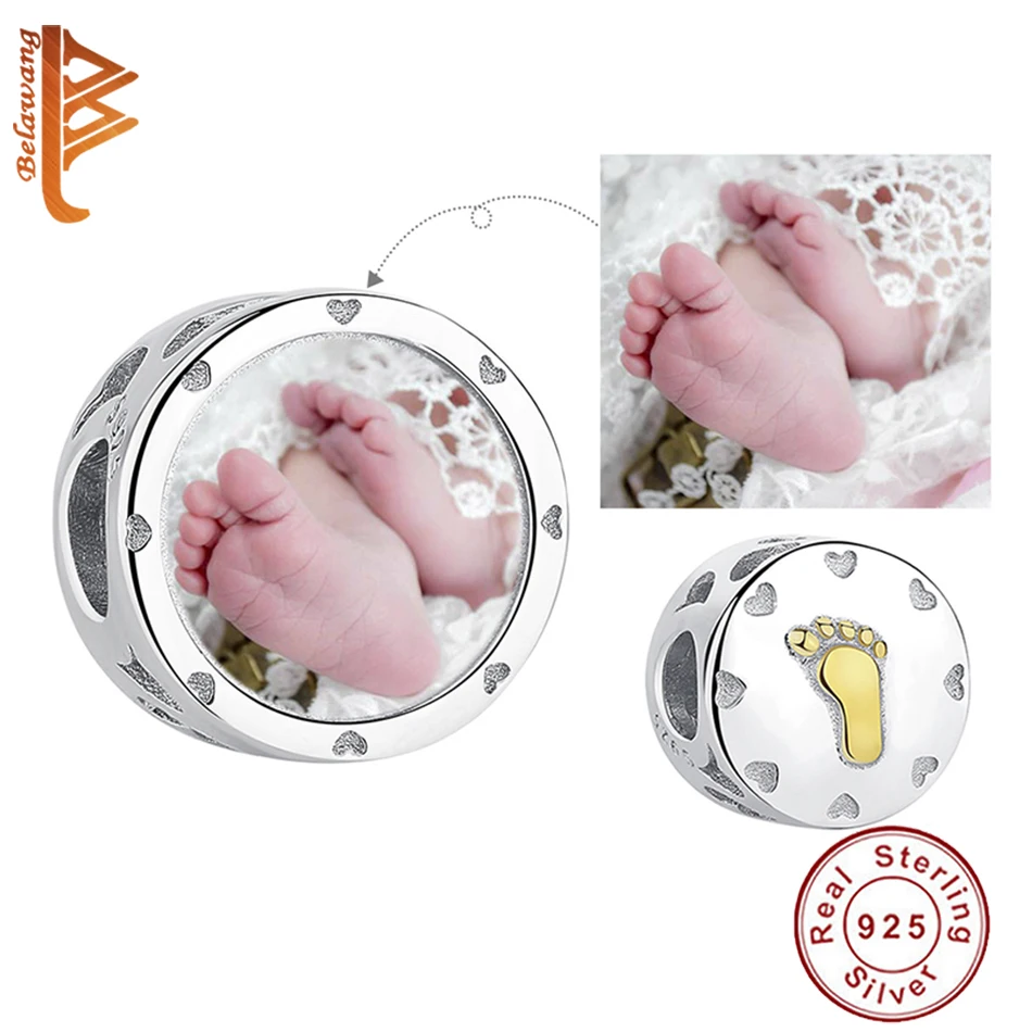 Женские серебряные Очаровательные Круглые бусины подходящие для браслета с фото