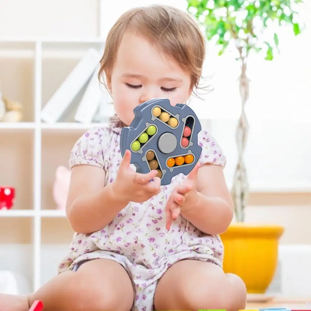 

kids Finger Top Multilateral Magic Bean Fingertip Rotating Toy kids Adult Decompression Toy