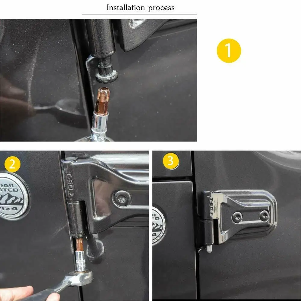 8 шт. дверные петли штифт болты направляющие вкладыши для 1997-2018 Jeep TJ JK JL Wrangler |