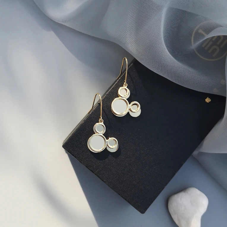 

Cute Earrings Hook Wholesale Double Mouse Creative Bear Pendant Design Charm Fashion Jewelry For Women 2022 New Gift Korean