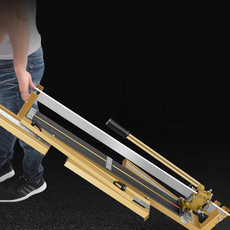 

All Steel Manual Ceramic Tile Cutting Machine High Precision Tile Pusher Floor Tile Cutter Professional Glass Tile Cutter 800MM