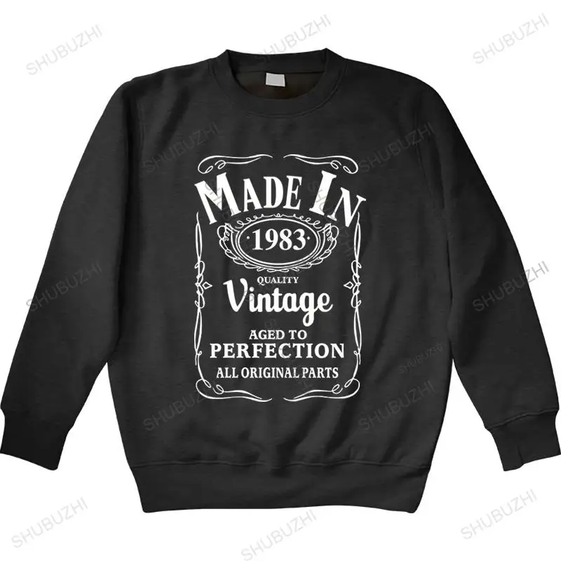 

Made in 1983 sweatshirt Born 39th Year Birthday Age Present Vintage funny shubuzhi gifts for born in 1983 mens thin style
