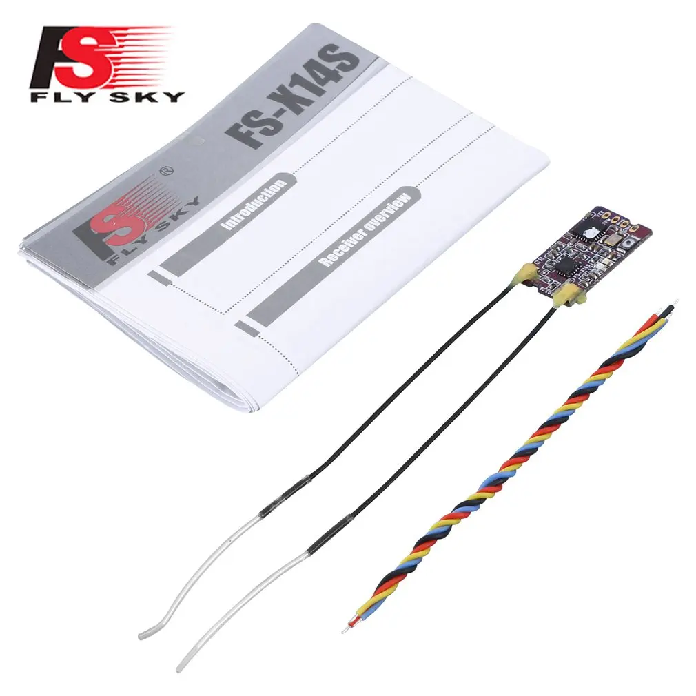 

Flysky FS-X14S 2.4G 14CH AFHDS 2A RC Receiver Support PPM S.BUS Output For NV14 I6X I6S I6 I4 Transmitter