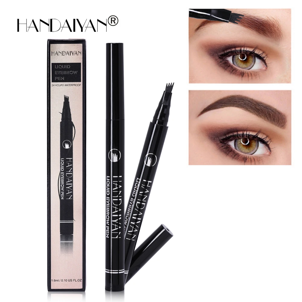 3D карандаш для бровей Водонепроницаемый вилка наконечник Карандаш татуировки