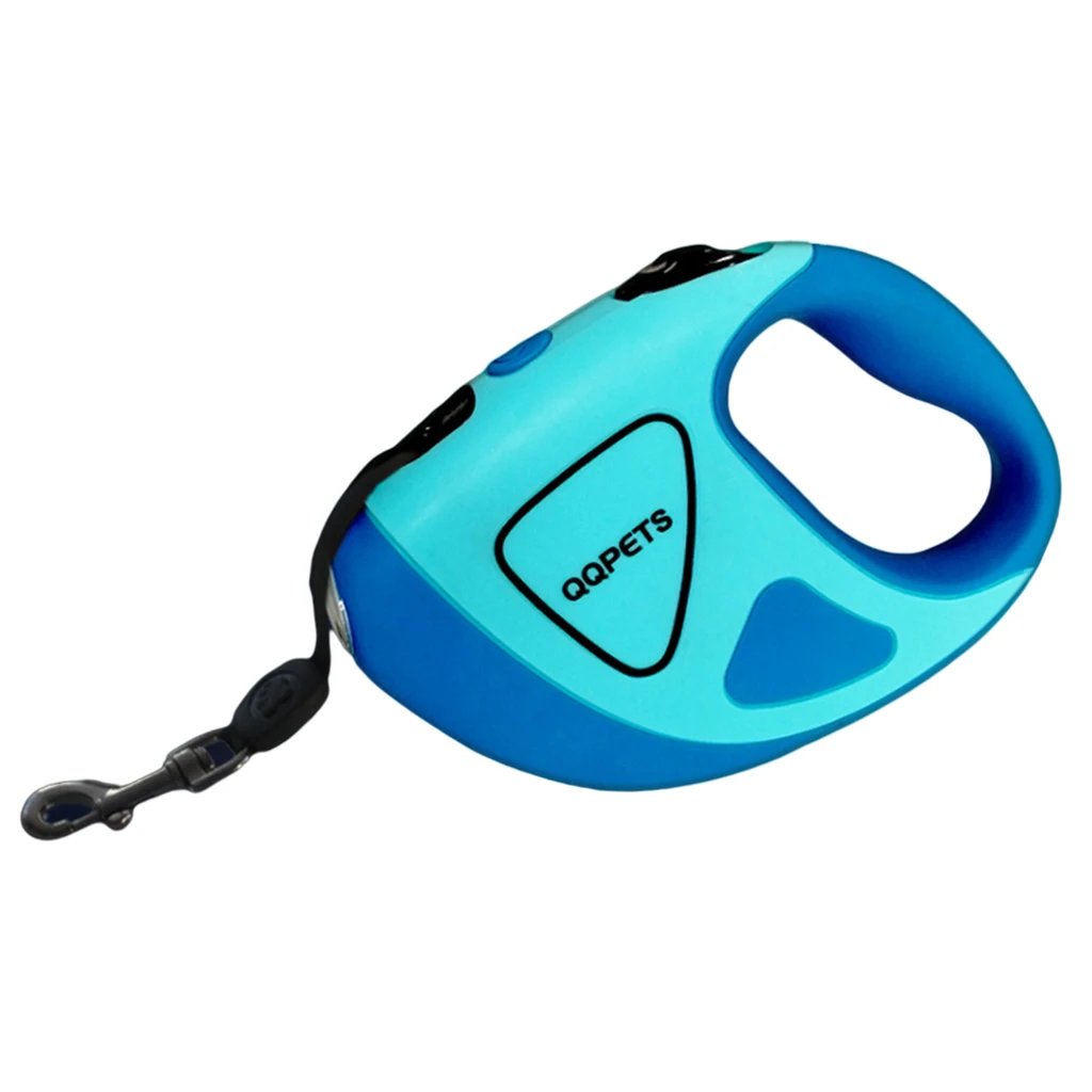 

Heavy Duty Automatic Dog Leash Retractable Walking Collar LED Flashlight