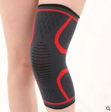 Одна штука защиты колена поддерживающего коленные пателлярные подушечки прессованный эластичный браслет для бега, баскетбола, волейбола и других видов спорта.
