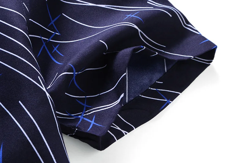 Мужская приталенная рубашка с принтом летняя блузка короткими рукавами