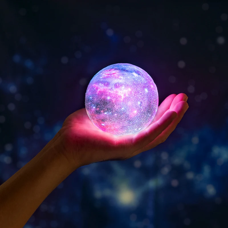 

3D Print Starry Sky Light Painted Moon Light LED Night light USB Charging Table Lamp Creative Gift Bedroom Decor For Home