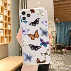 Прозрачный чехол с бабочкой для телефона iPhone 12 10 X XS Max XR 6 7 8 Plus, чехол для iPhone 11 Pro, чехол SE 2020