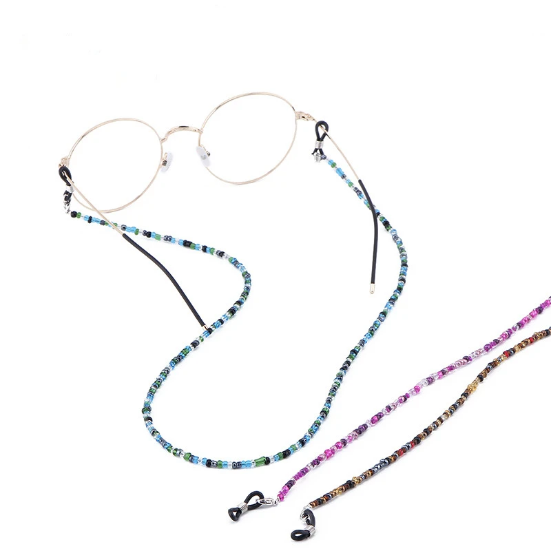 Высококачественные очки с цепочкой красочные стеклянные бусины цепи