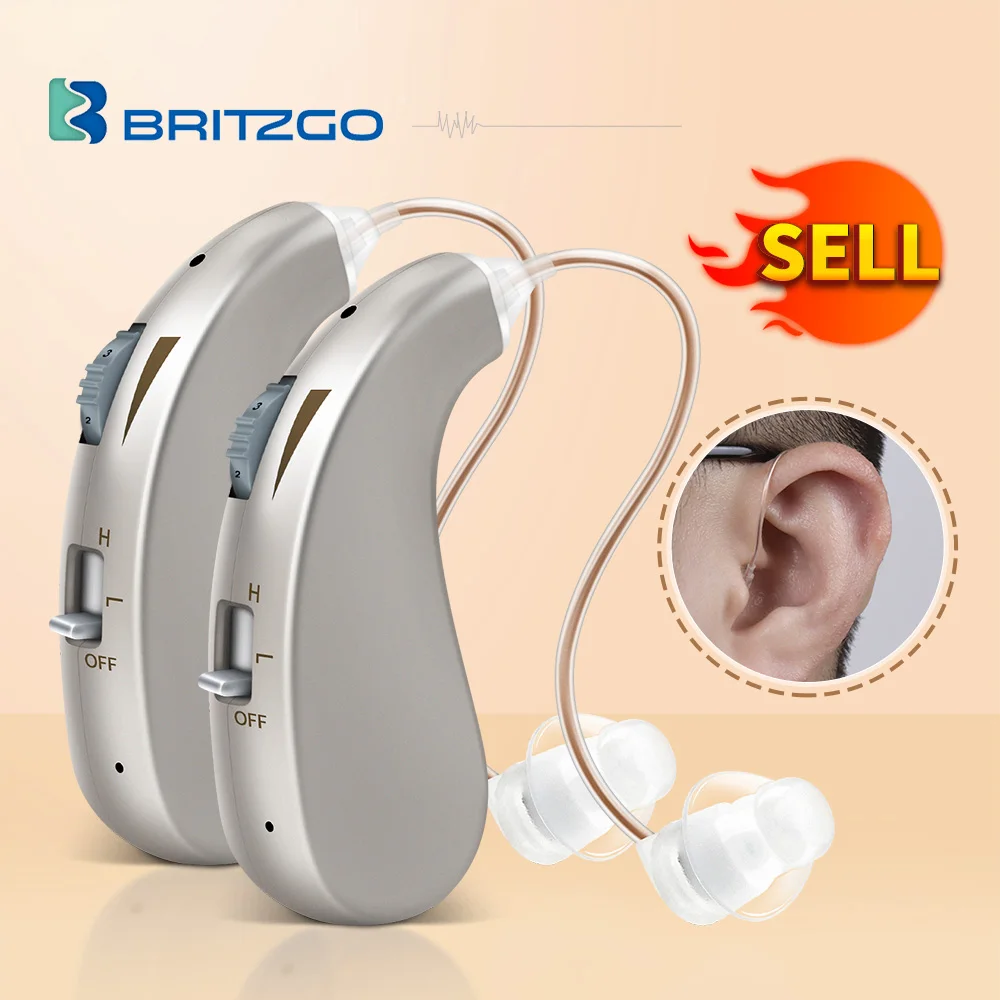 Britzgo Hearing Aid For Deafness,Mini Digital Wireless USB Device Charging Sound Amplifier,For The Elderly Ear Hearing Aid