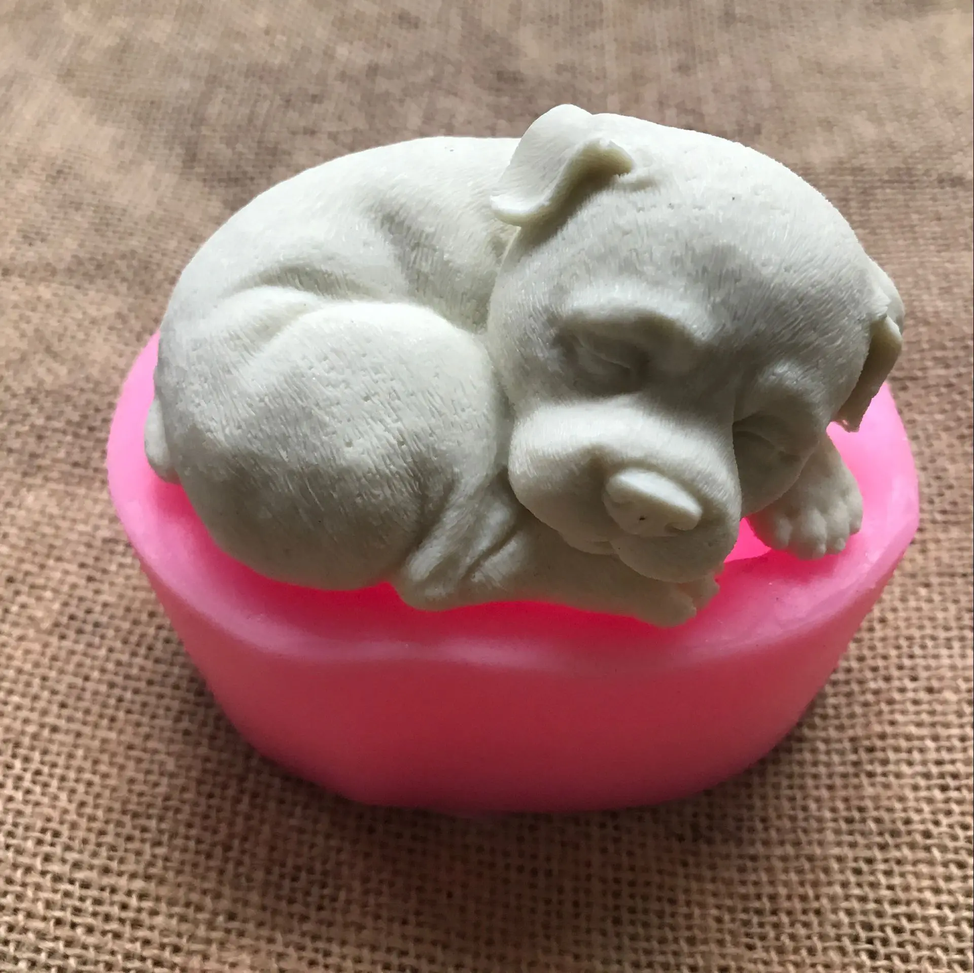 

Clay Concrete Molds 3D Sleeping Cute Dog Fondant Cake Designer for Plaster DIY Handmade Concrete Polymer Concrete Mould Mold