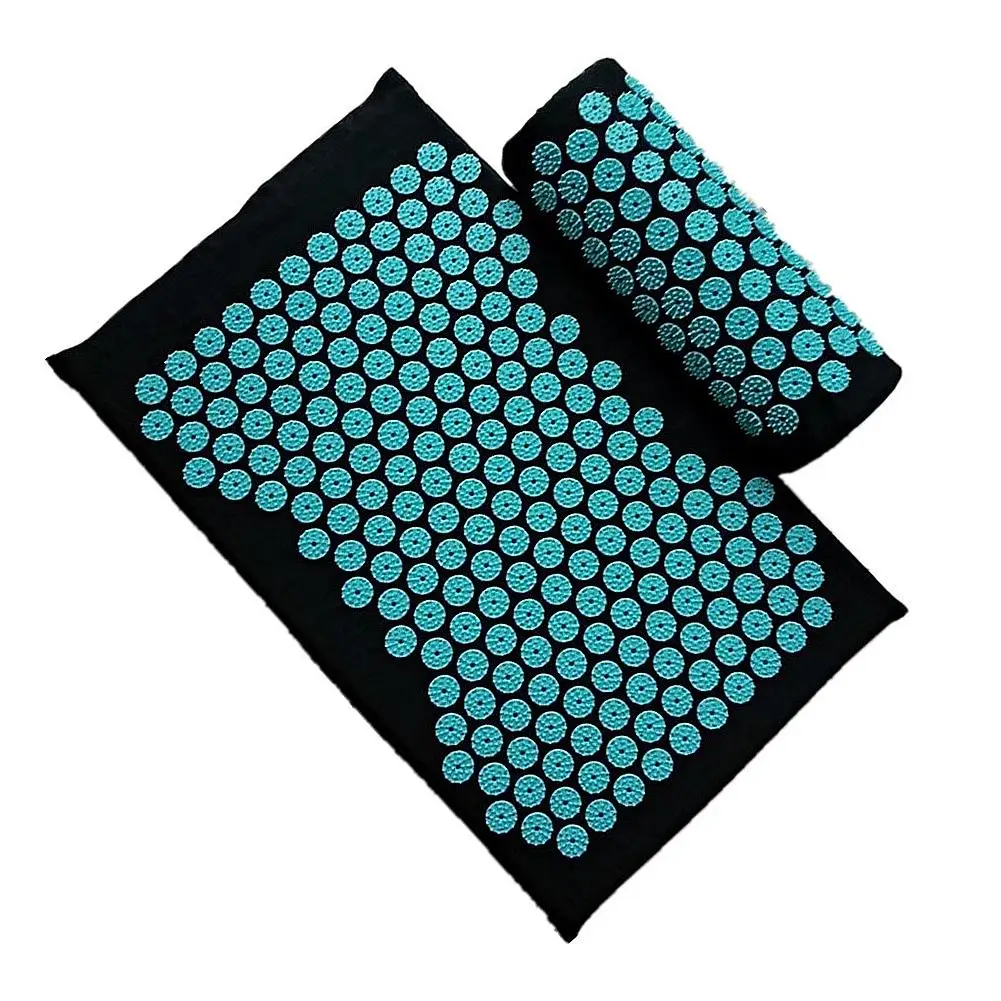 

Acupuncture Massage Cushion Pillow Yoga Mat Body Muscle Tension Spike Pad Relieve Body Stress Pain Spike Cushion Mat With Pillow