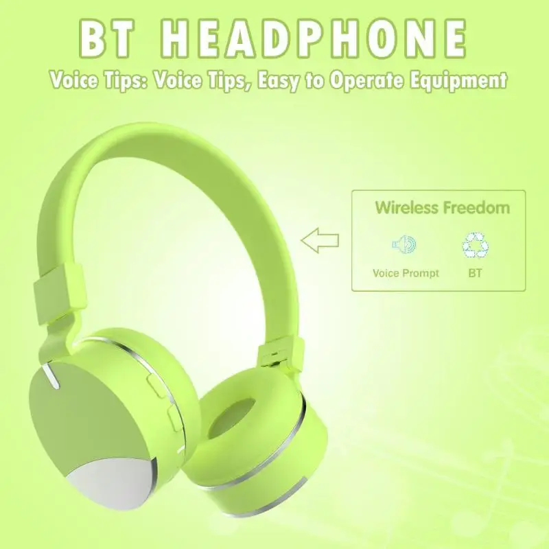 E86 Детские беспроводные Bluetooth шумоподавление стерео наушники гарнитура