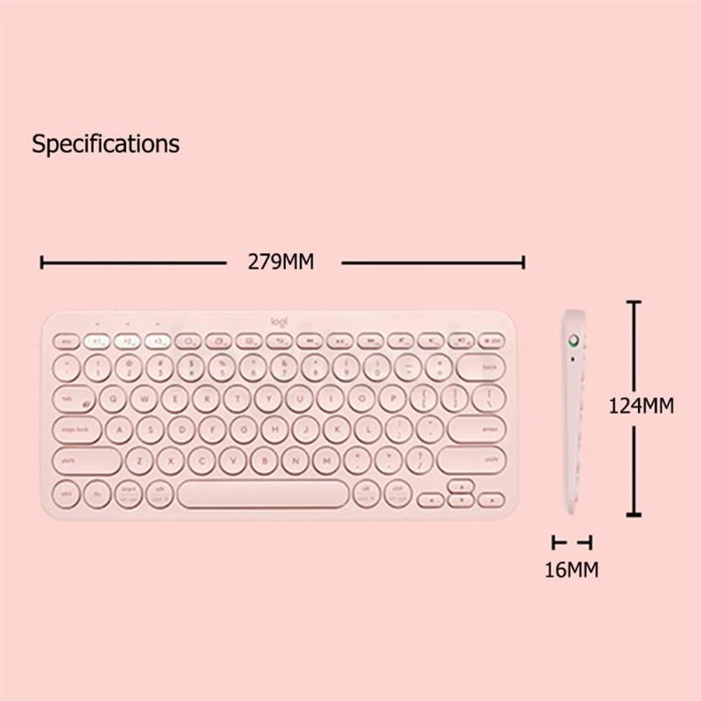 Беспроводная клавиатура logitech K380, Bluetooth, портативная, ультра тонкая, мини, бесшумная, многофункциональная, клавиатура для ПК, ноутбука, планшета, Android, IOS