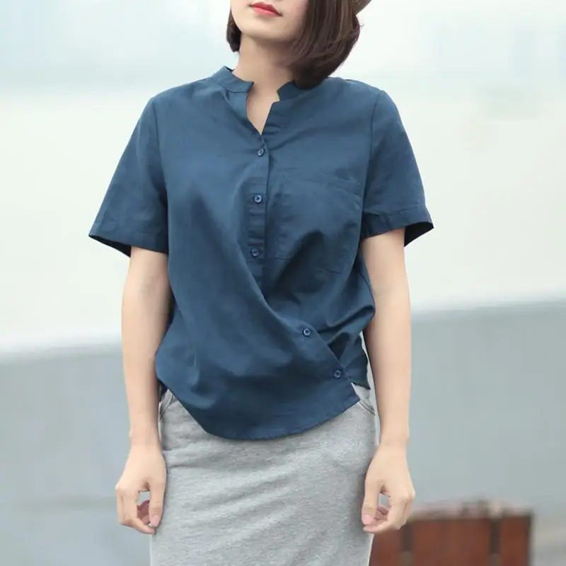 

blue 2020 Summer Fashion T Shirt Women Woman Tshirt