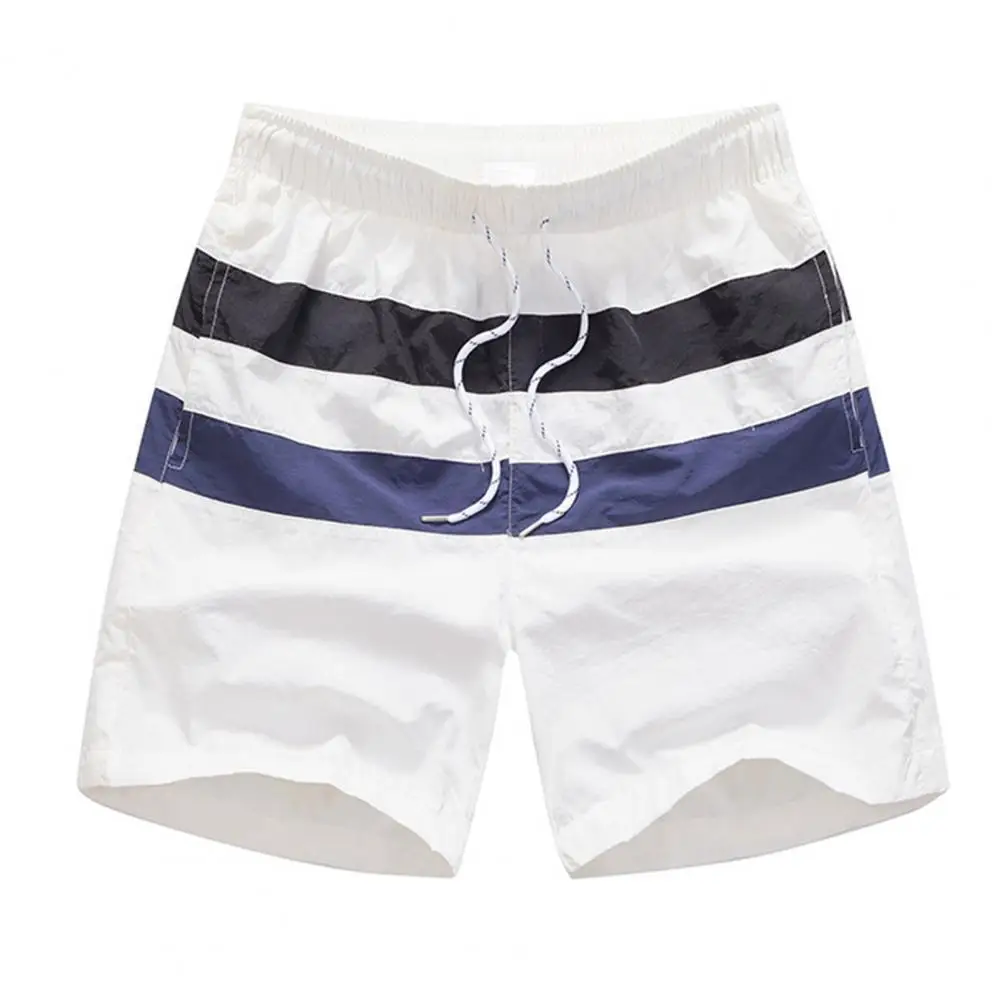 

Шорты для плавания мужские, из полиэстера, дышащие, в полоску