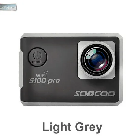 Grey Youtube Hot SOOCOO S100 Pro Voice Control wifi 4K Экшн-камера 2,0 сенсорный экран с гироскопом и пультом дистанционного управления 20MP s100pro - Цвет: Grey