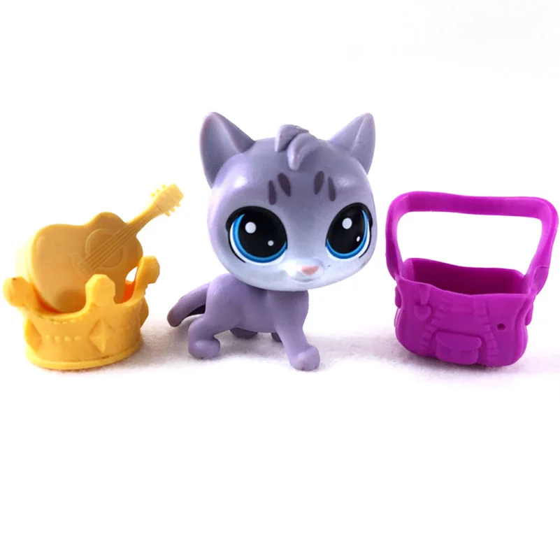 Редкий милый зоомагазин старое животное LPS игрушка стоячий оригинальный котенок