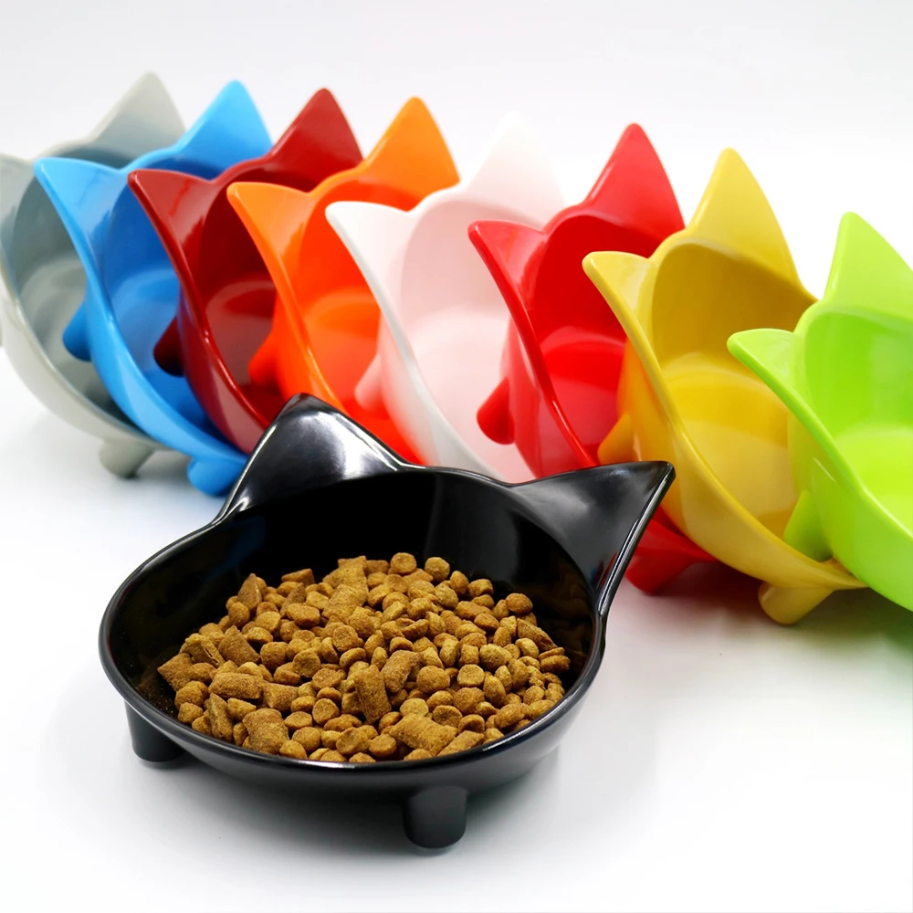 

Non-slip Cat Bowl Durable Dog Bowl Pet Food And Water Bowls For Cat Puppy Supplies Dog Feeder Pet Supplies 10 Colors Available