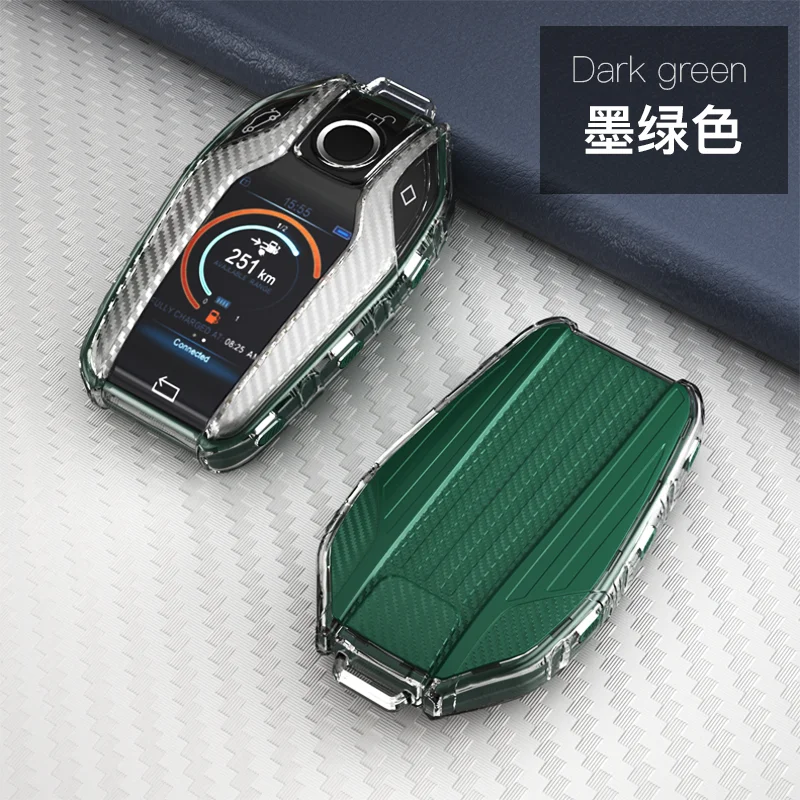 TPU чехол для автомобиля полностью ключ светодиодный Дисплей крышка BMW 5 7 серии G11