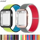 Strap For Apple Watch band 40mm 44mm 38mm 42mm Accessories Nylon belt Sport loop bracelet+Case for iWatch seires 5 4 3 40 44 mm