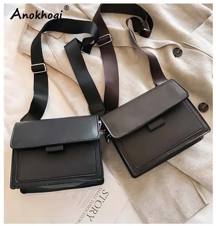 

Smooth Surface Classic Women Fashion Handbag Quality Leather Casual Solid Color Sling One Shoulder Bag