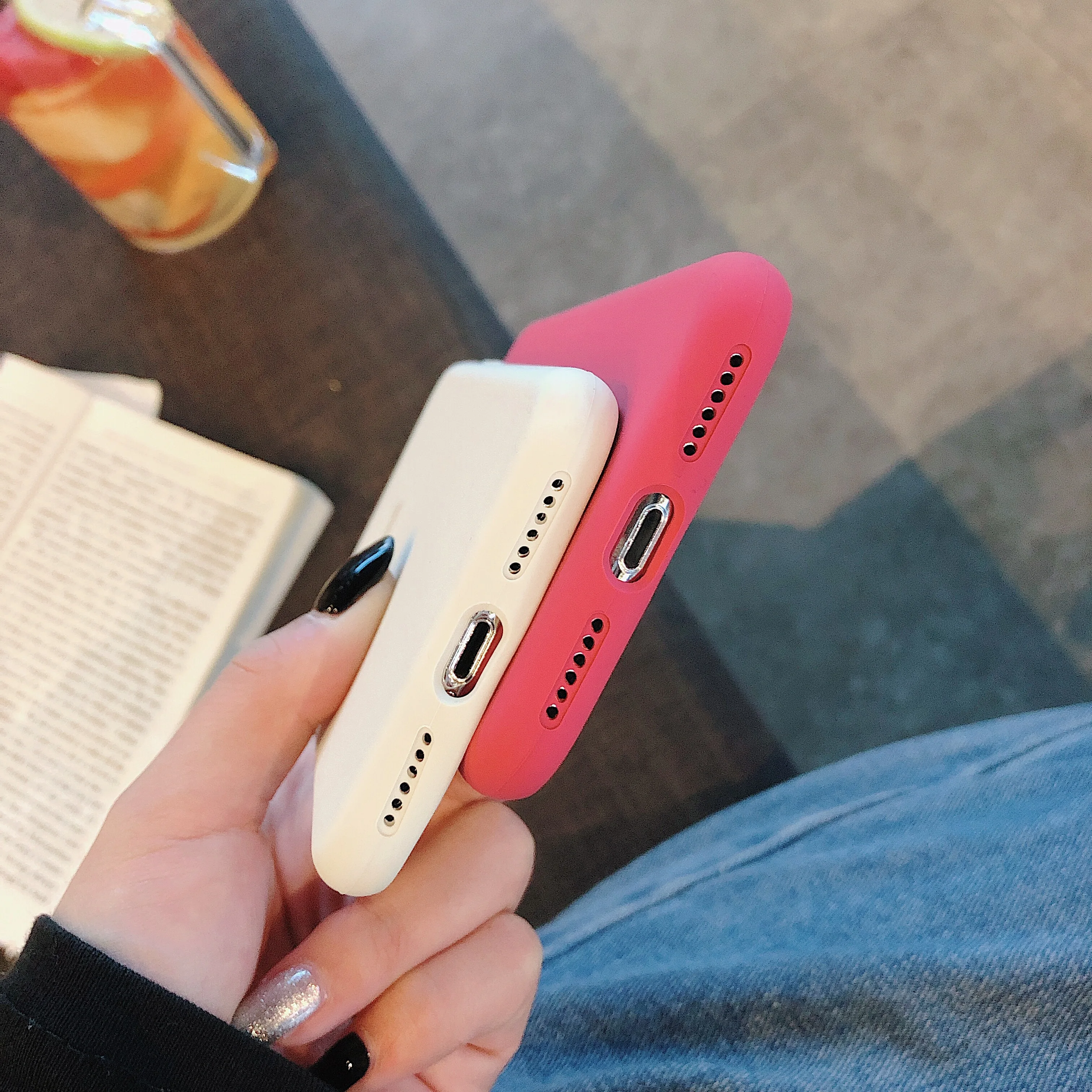 Оригинальный силиконовый чехол с логотипом для iPhone 6S 7 8Plus X XR XS Max жидкий мягкий на