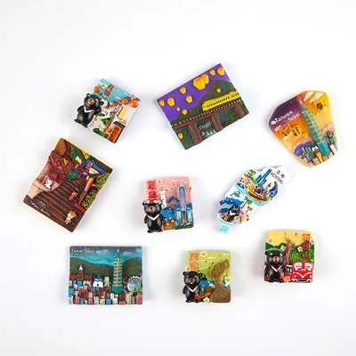 Стерео Hongkong тайвань Макао туристический сувенир магнит на холодильник