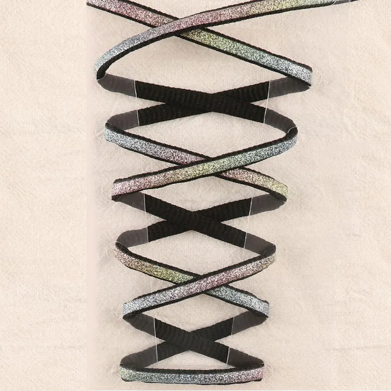 Градиентные цветные светоотражающие шнурки для кроссовок унисекс модные