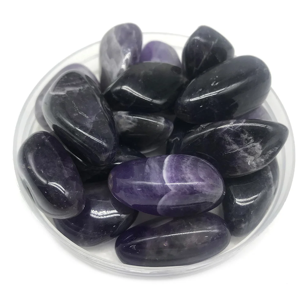 

100g Natural Dream Amethyst Gravel Quartz Crystal Stone Specimen Healing for Chakra Healing home decoration Fish Tank