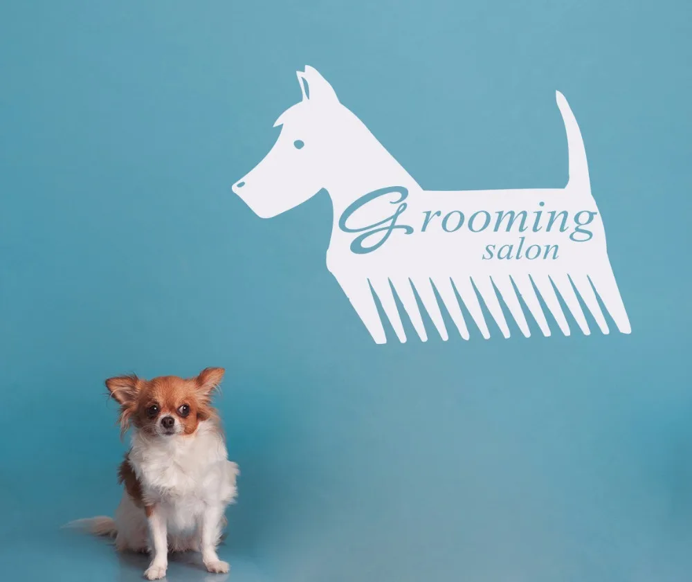 Домашние животные Красота салонная Наклейка на стену винил искусство дизайн